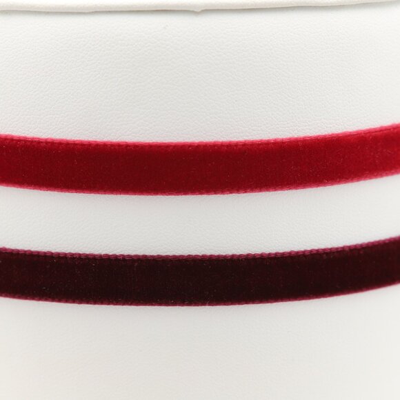 Maroon Velvet Choker Maroon Swiss velvet Adjustable Necklace red Chokers (#52) - Picture 9 of 12